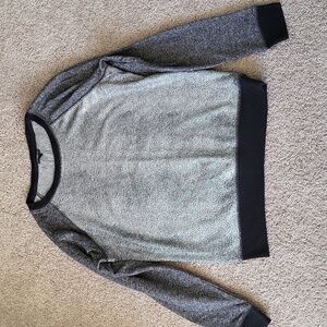 Silver foil print sweatshirt